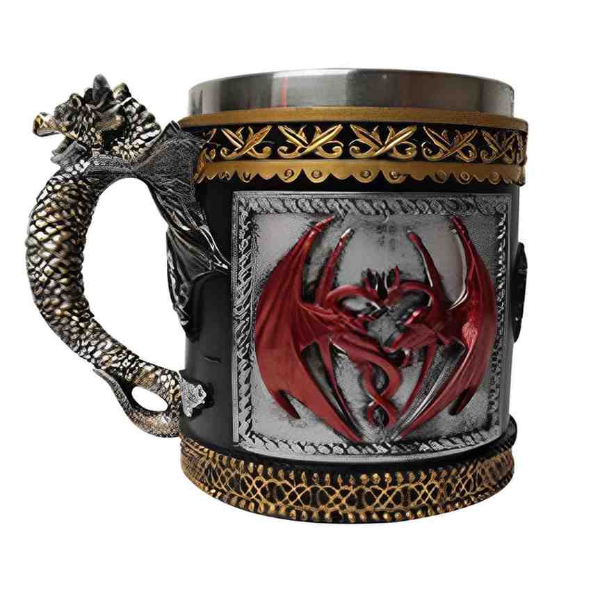 a dragon coffee mug