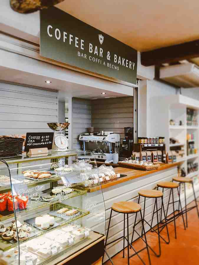 a coffee bar and bakery